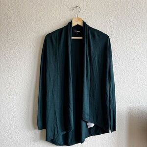 Express Dark Emerald Green Cardigan